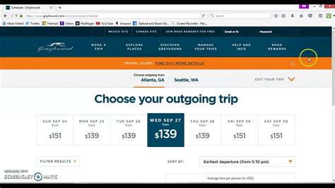 Trips can be changed up to 15 minutes prior to scheduled departure time. . Greyhound bus fares online